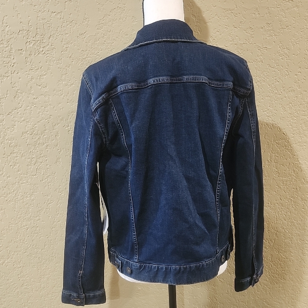 Daily Ritual Dark Blue Jean Jacket - Picture 3 of 4